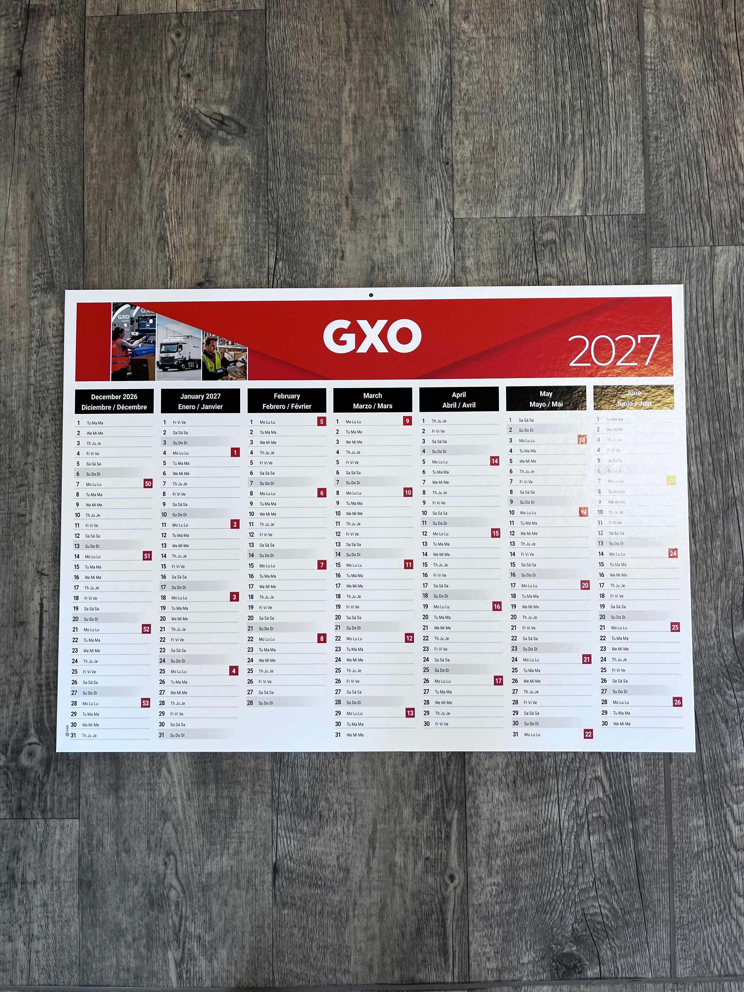 2027 BANK CALENDAR